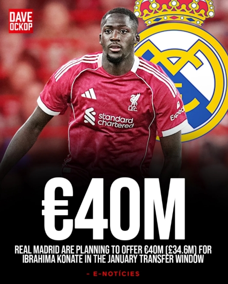 Giá chân thành! Phương tiện truyền thông phương Tây: Real Madrid có kế hoạch cung cấp 40 triệu euro trong cửa sổ mùa đông và màu đỏ có khả năng phát hành nó