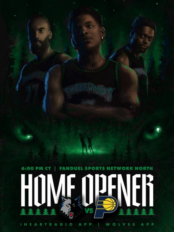 cổ điển! Timberwolves sẽ mặc áo đấu cổ điển + sơn sàn sân phù hợp trong trận mở màn trên sân nhà!